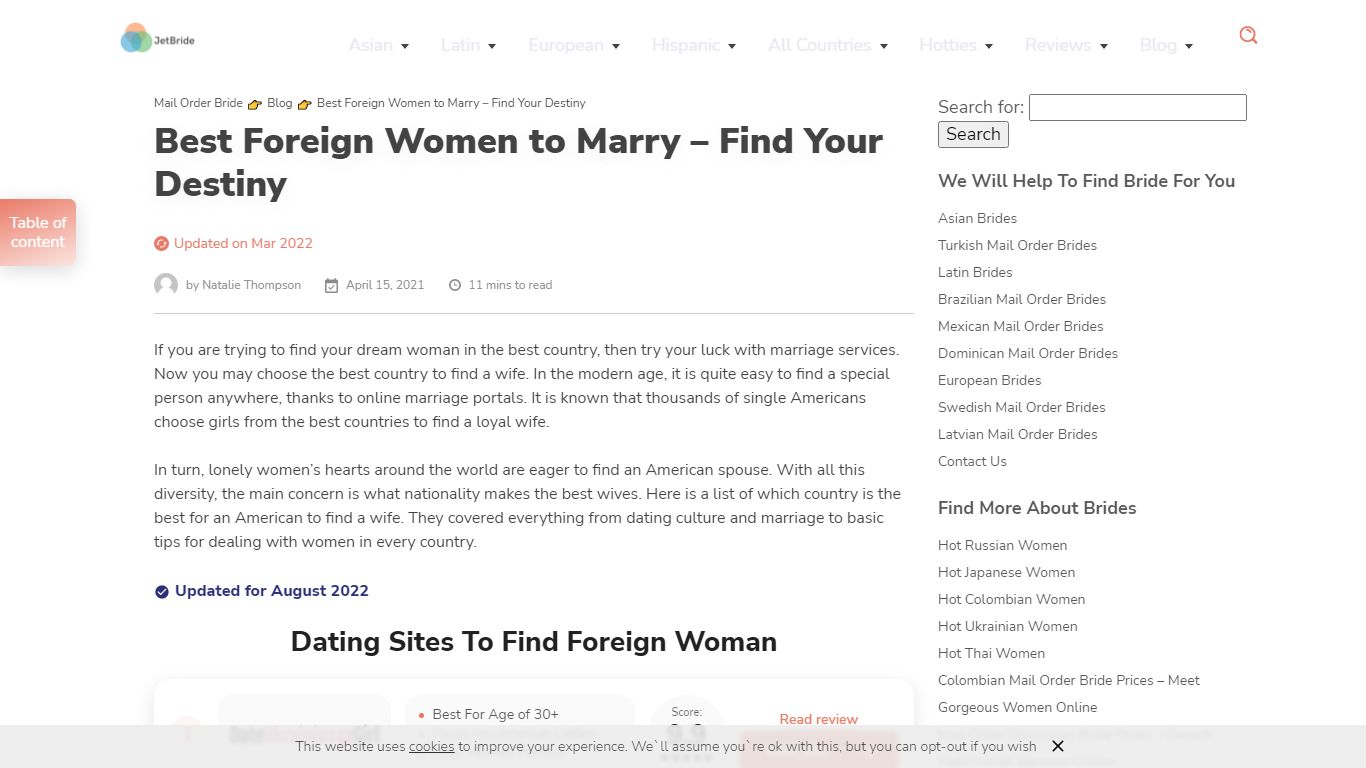 Best Country To Find a Wife - Choose Your Loyal Woman - Jetbride.com
