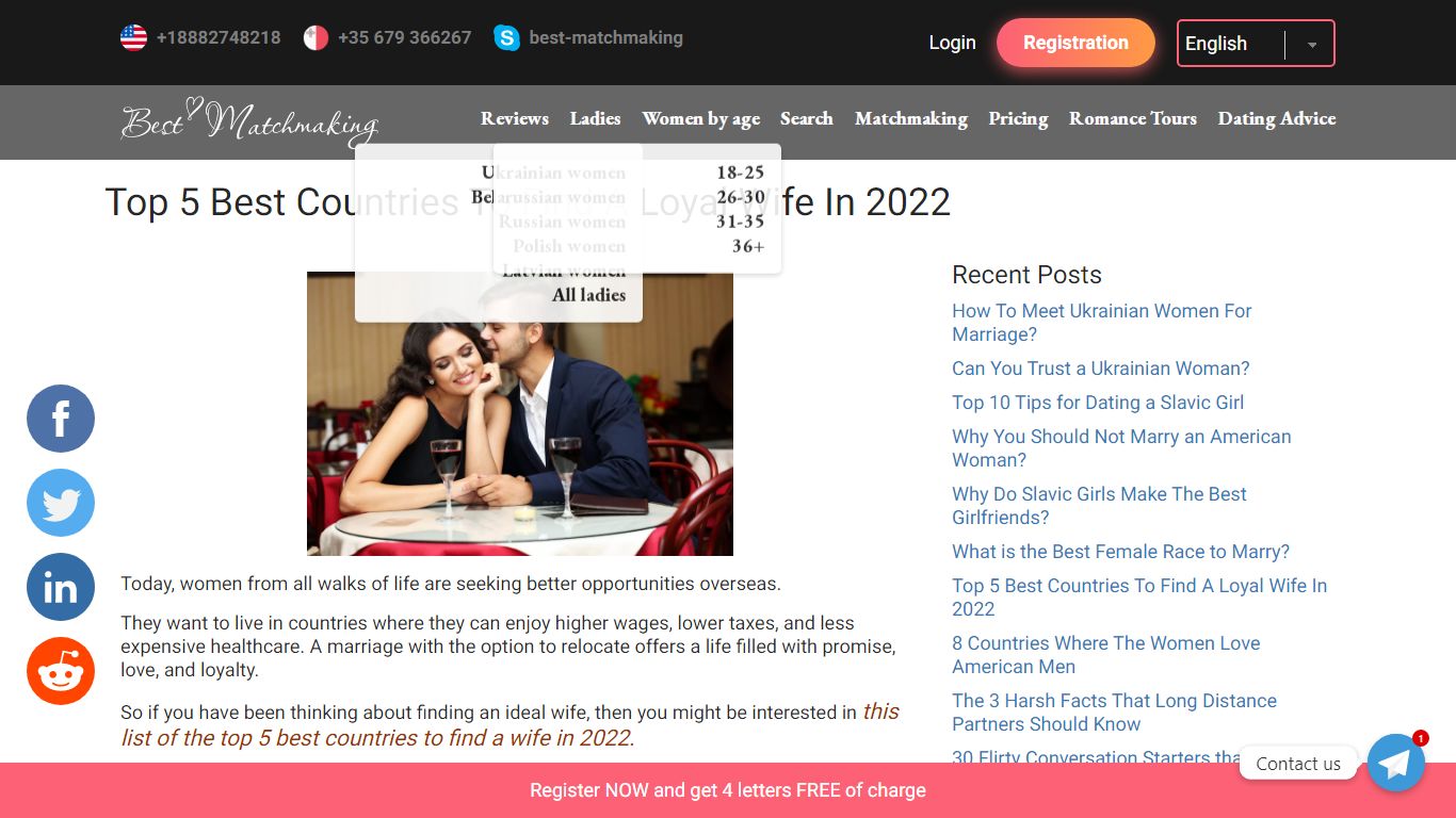 Top 5 Best Countries To Find A Loyal Wife In 2022 - Best-matchmaking.com